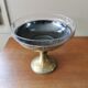 Brass and glass cup