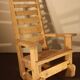 Rocking chair en sapin