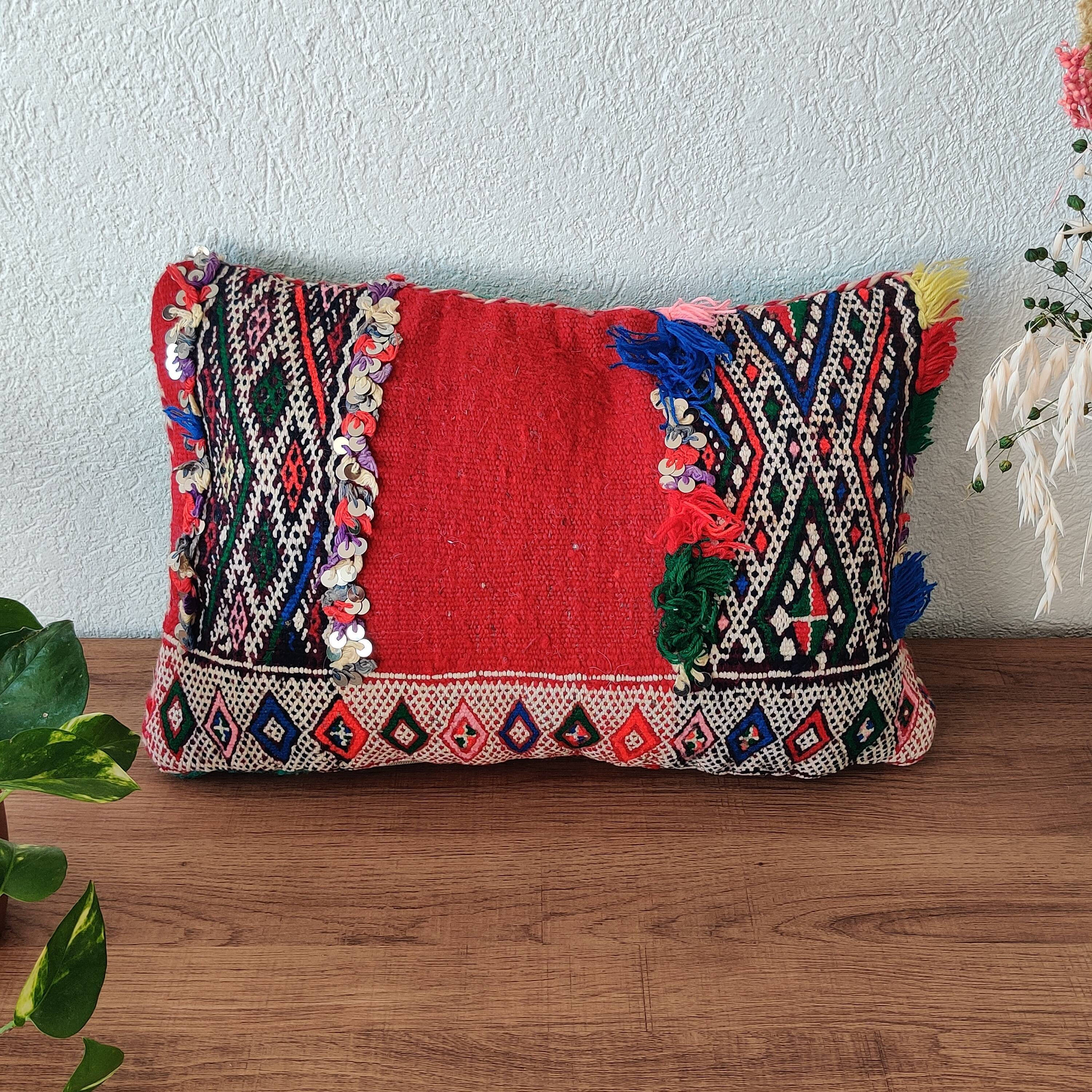 Ethnic Red Berber Cushion