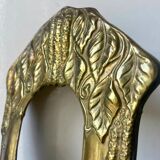 art nouveau antique brass metal picture frame