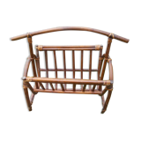 Vintage bamboo magazine door