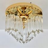 Novaresi Murano glass ceiling lamp, 1970