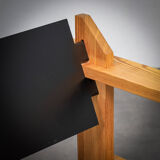 Paire de fauteuils en pin massif néerlandais extrêmement rare par Wouter Fens, années 1960.