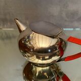 Silver metal teapot WMF vintage design 1960