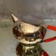 Silver metal teapot WMF vintage design 1960