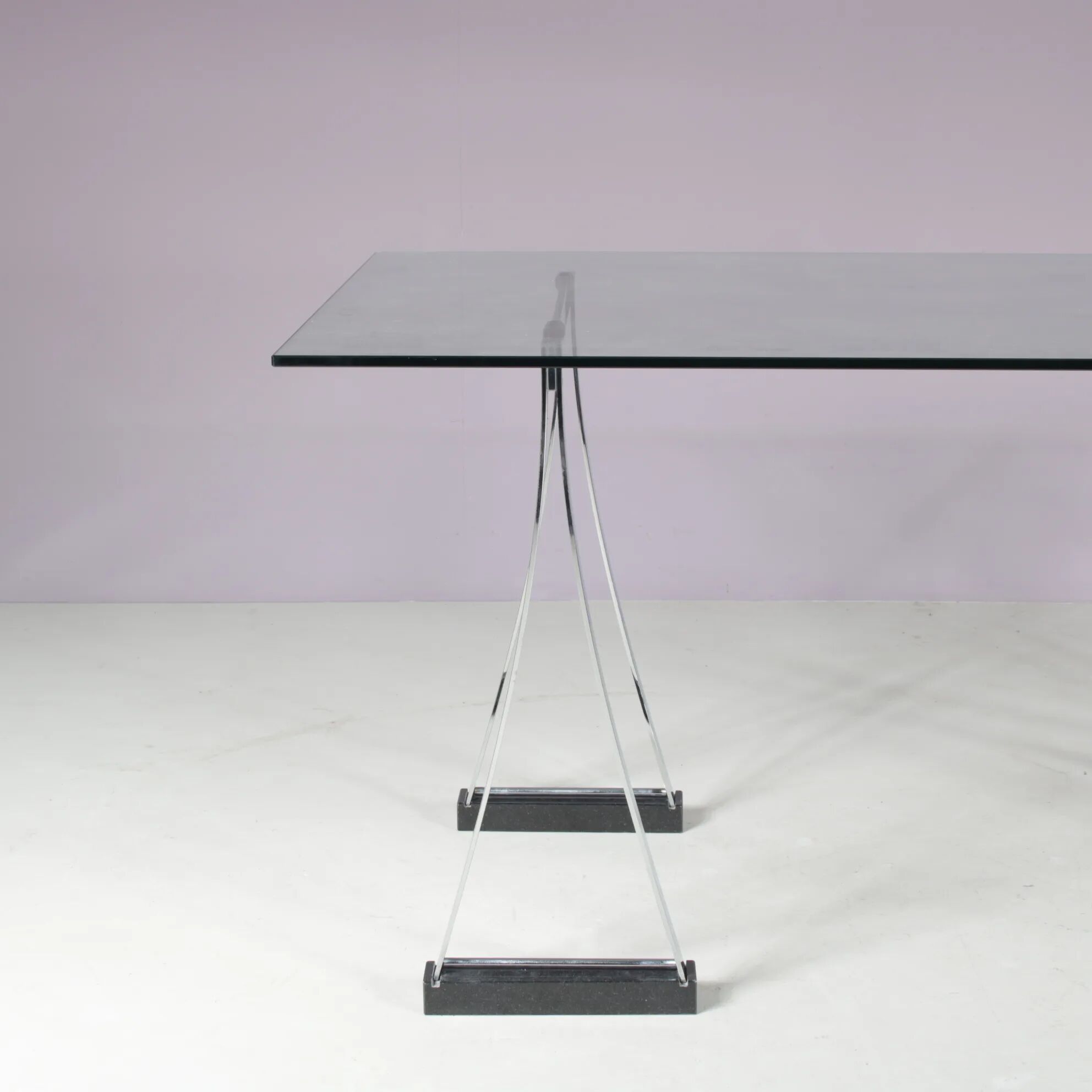 1970s “T07” Trestle dining table by Peter Ghyczy, Netherlands