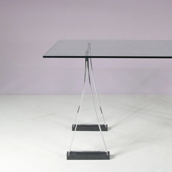 Table à manger sur tréteaux ''T07'' des années 1970 par Peter Ghyczy, Pays-Bas