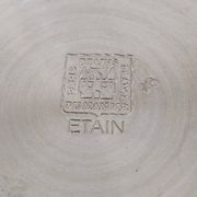 Pewter and crystal flower pick, "Les Etains du Manoir"