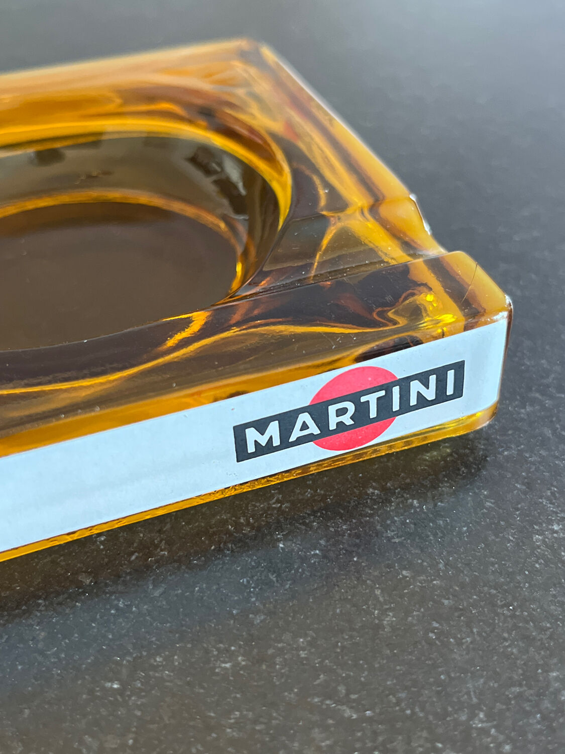 Advertising ashtray martini