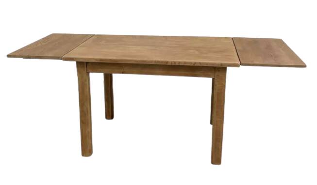 Oak farmhouse table 120cm + 200cm extensions