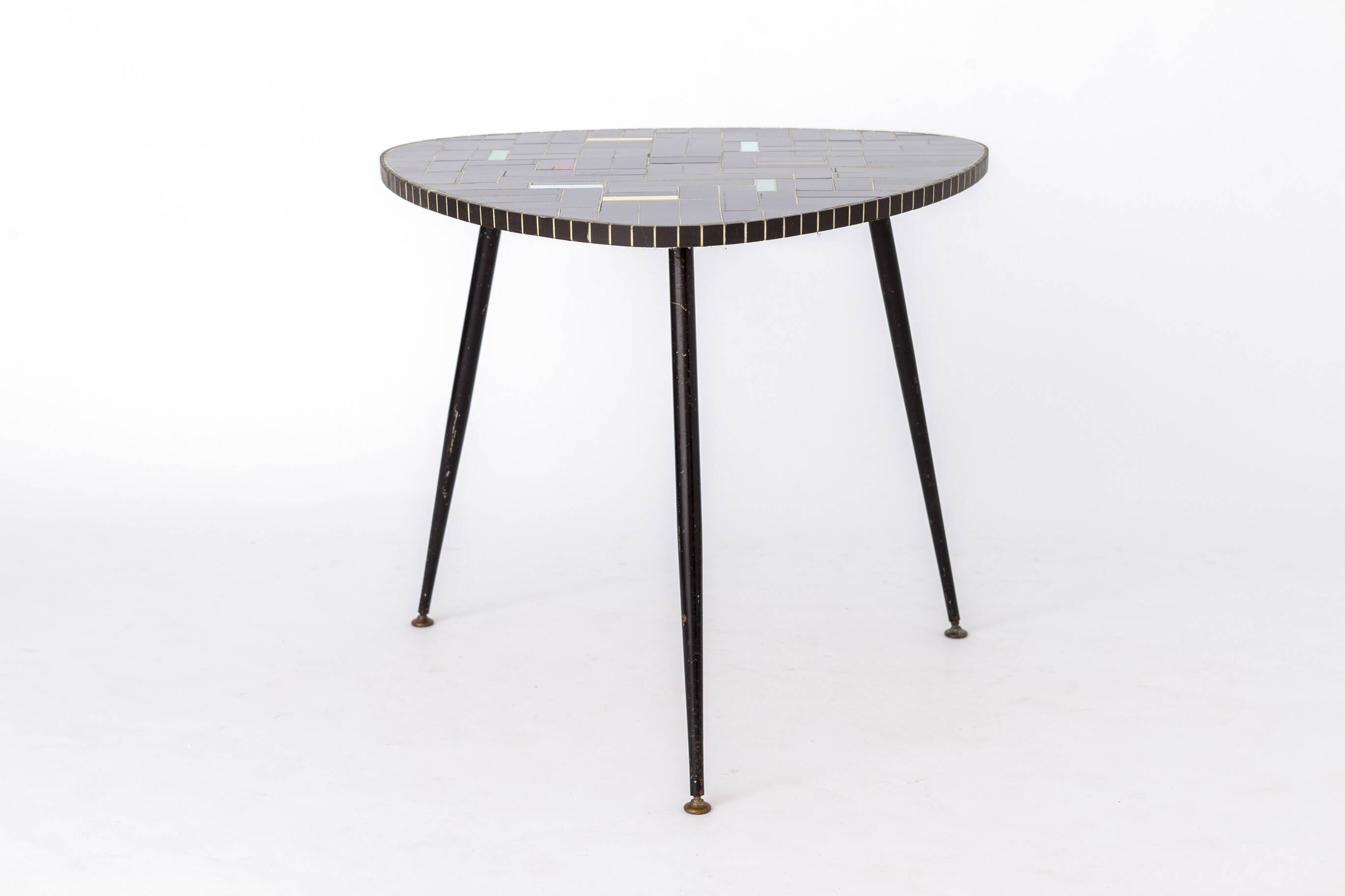 2 Rockabilly Vintage Side Tables 1960s