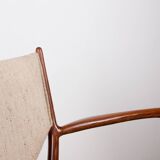 Danish teak and fabric armchair model BO-72, Finn Jhul for Bovirke 1946.