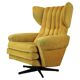 Mid-century style swivel wingback chair from the 1960s, Czechoslovakia