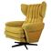 Mid-century style swivel wingback chair from the 1960s, Czechoslovakia