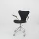 Series 7 Armchair Model 3217 Eiffel Foot By Arne Jacobsen By Fritz Hansen, Original Edition