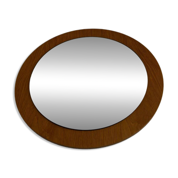 Miroir brun minimaliste, années 1960