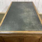 Early 20th century English flat desk in oak