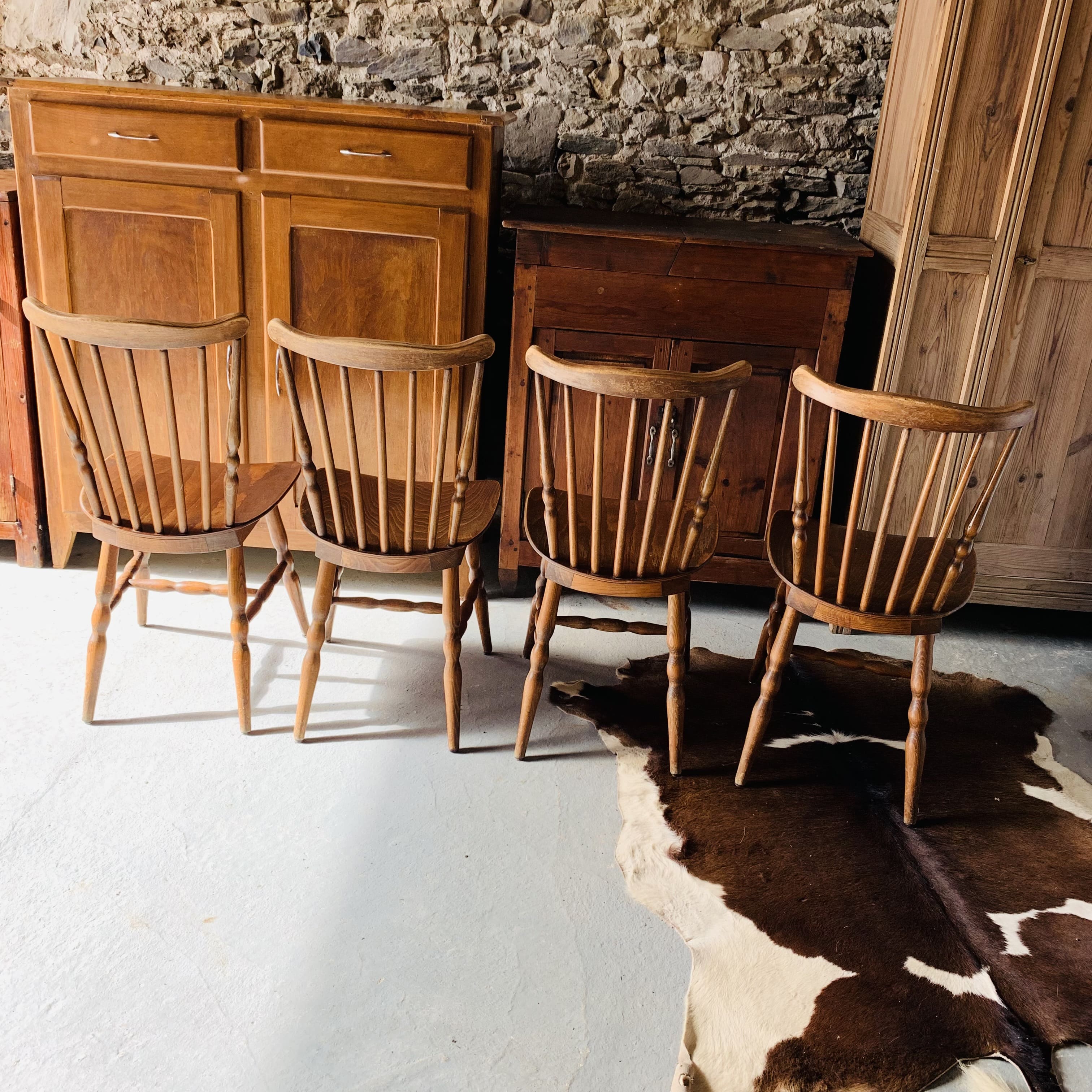 Set of 4 Baumann bistro chairs, Tacoma model