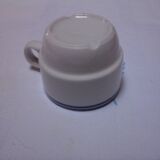 6 bistro cups with saucers