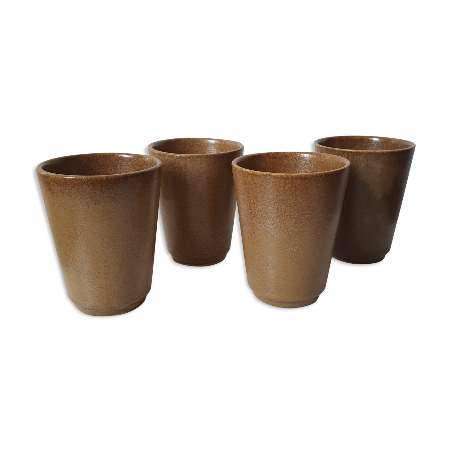 4 Digoin sandstone coffee cups