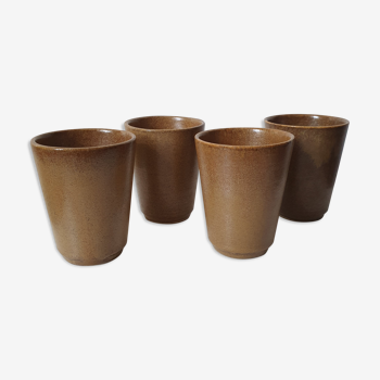 4 tasses à café grès Digoin