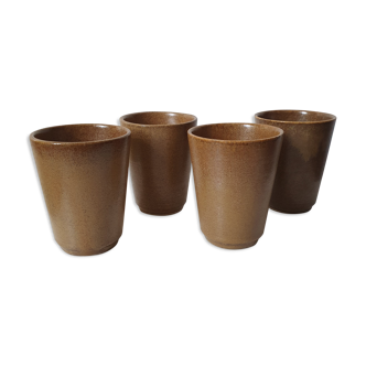 4 tasses à café grès Digoin