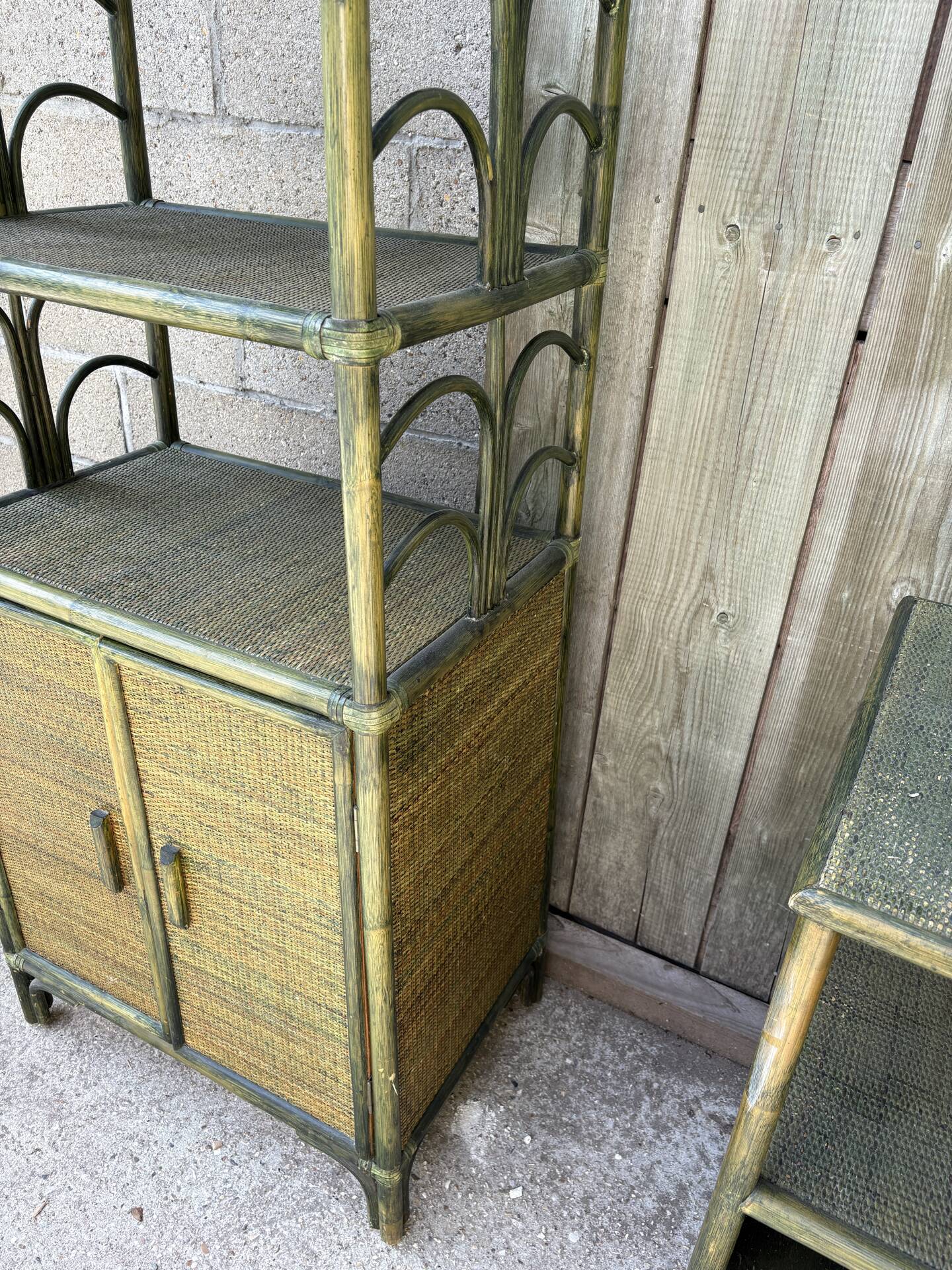 Vintage furniture set - bamboo and rattan