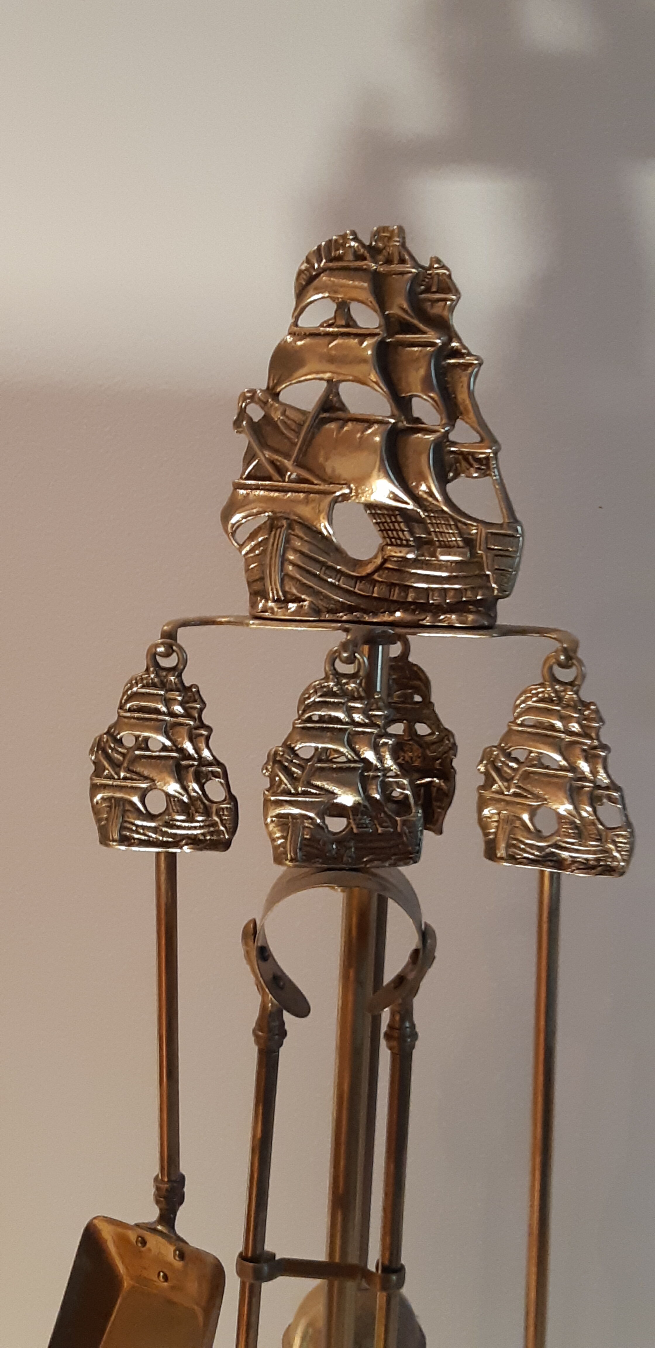 Brass fireplace accessories