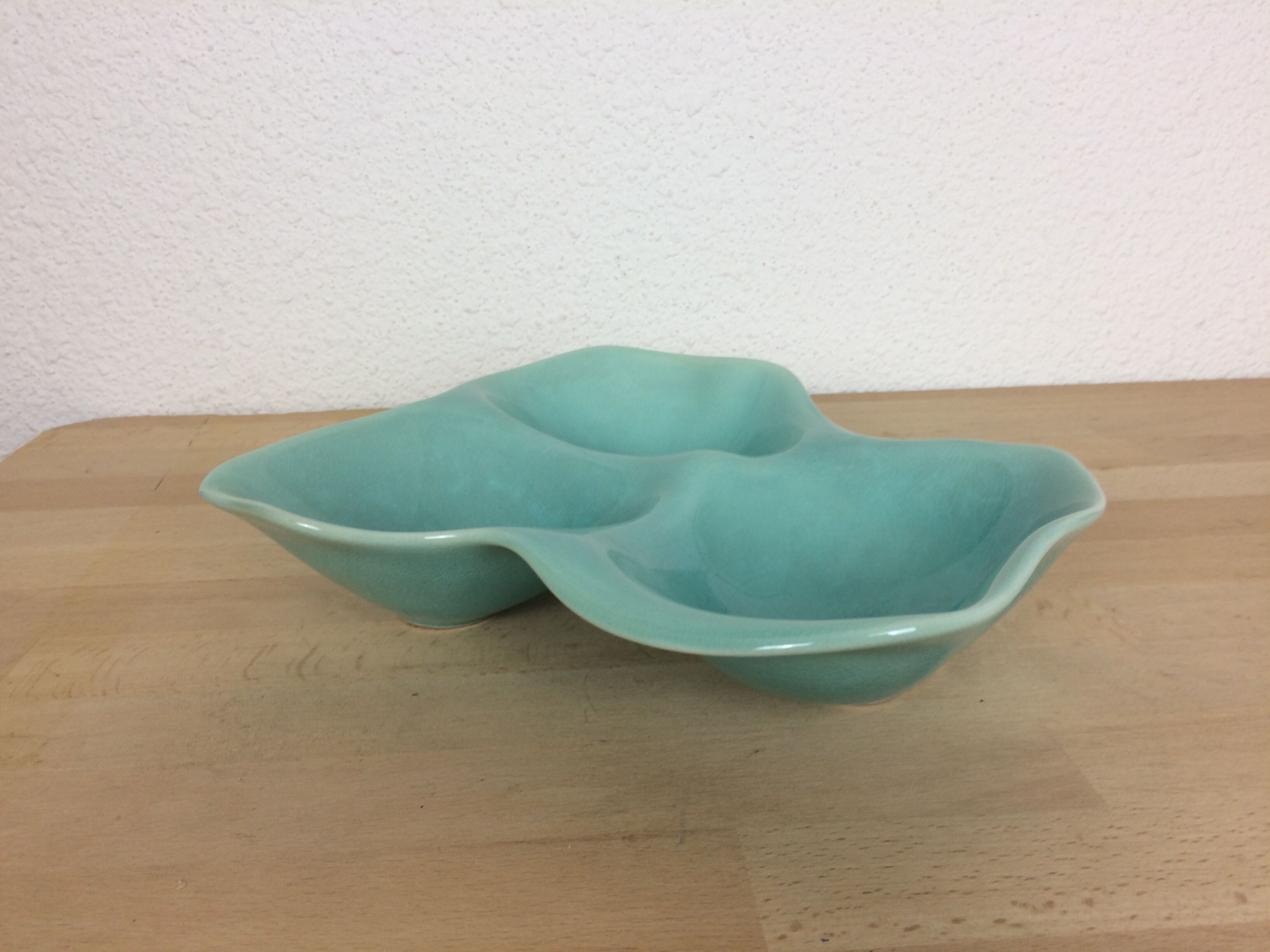 Blue ceramic abstract catchall