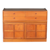 Retro Teak 1960s Nathan Squares Sideboard