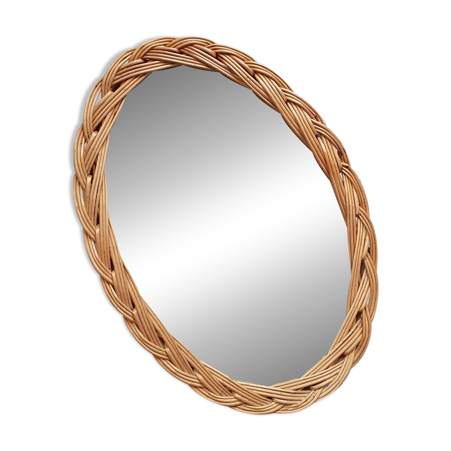 Wicker mirror