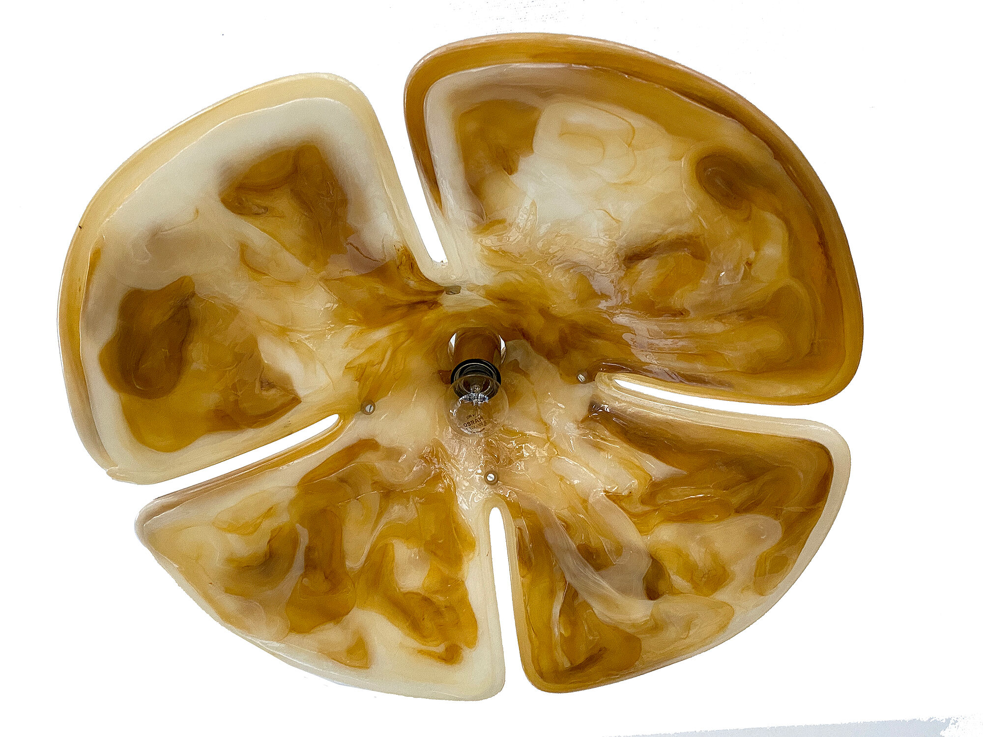 Adjustable vintage design XXL pendant lamp, brass plexiglass, 70s