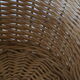 Wicker basket with two handles, vintage, french