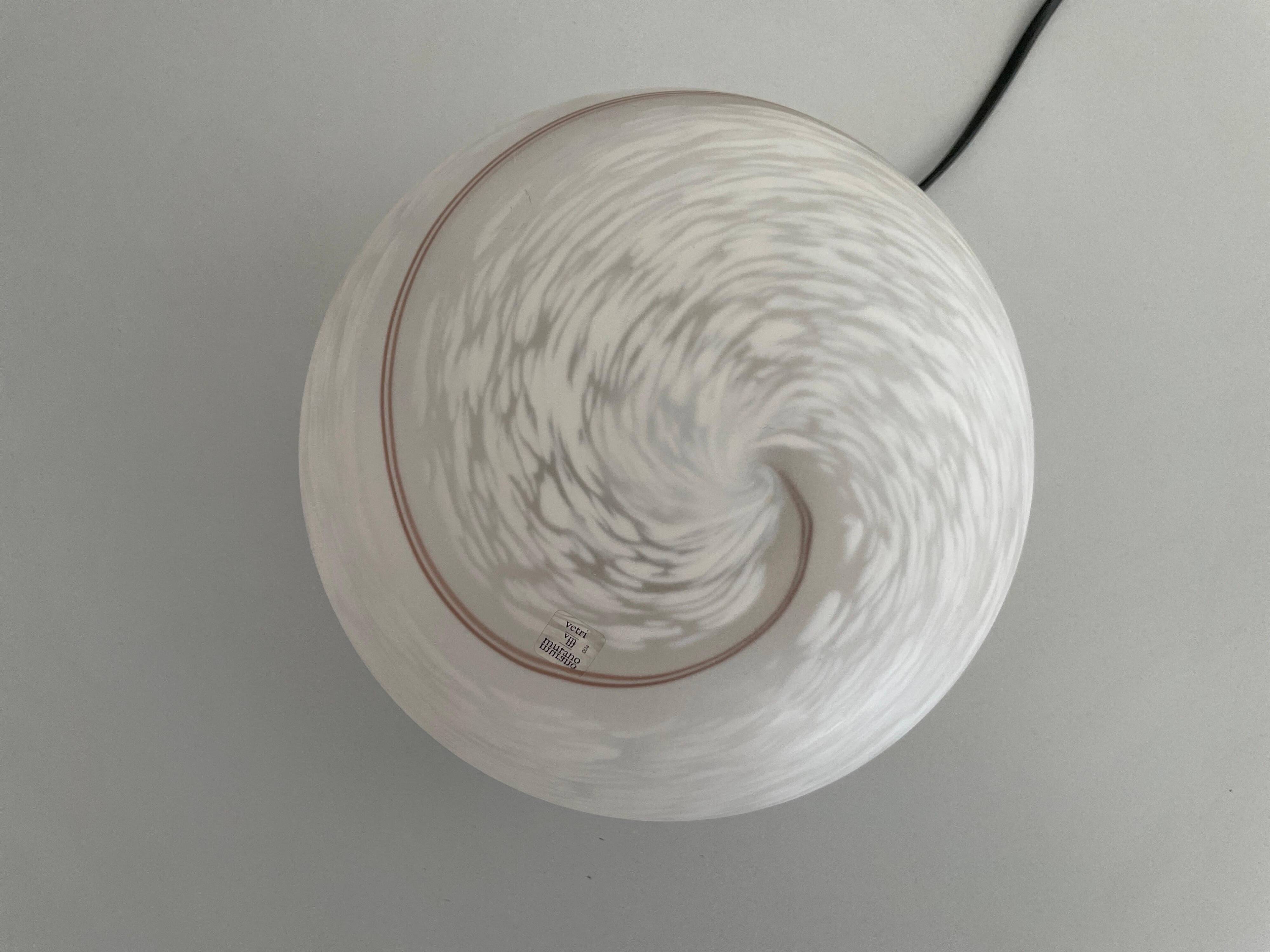 Pair of mid-century glass table lamps by Vetri Murano, 1960s, Italy.