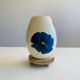 Egg-shaped vase in Lunéville earthenware from the "Blue Anemone" collection