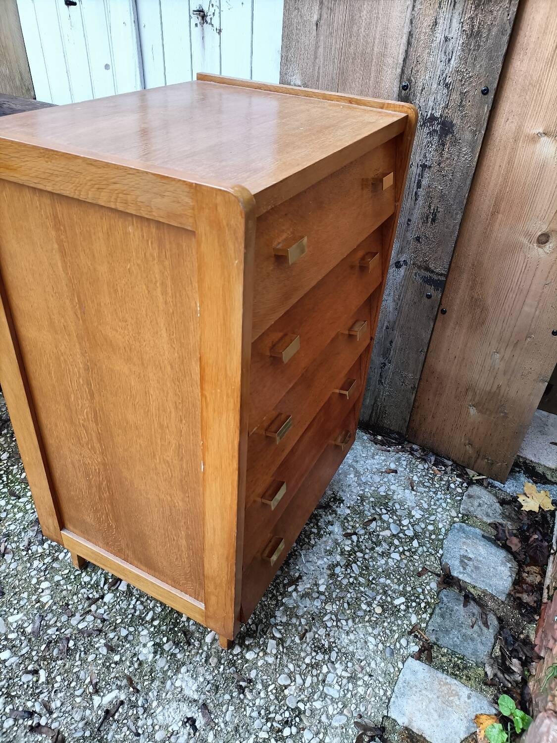 Vintage chiffonier with compass feet