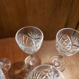 12 glasses of wine cooked Saint Louis model Chantilly