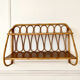 Vintage rattan wall shelf
