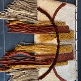 Tenture murale en macramé vintage fait à la main