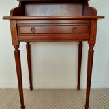 Small vintage desk/console in wood - Louis XVI style - 1 drawer