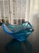 Empty blue crystal pocket