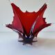 Important Murano blown glass centrepiece – Ruby red and blue