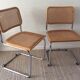 Paire de chaises Marcel Breuer Cesca B32