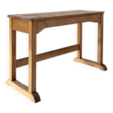 Beech desk or console from around 1930.