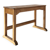 Beech desk or console from around 1930.