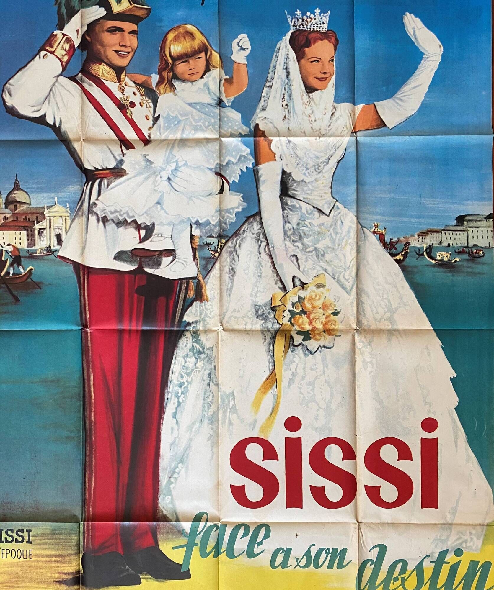 Original cinema poster "Sissi facing her destiny" Romy Schneider 120x160cm 1957
