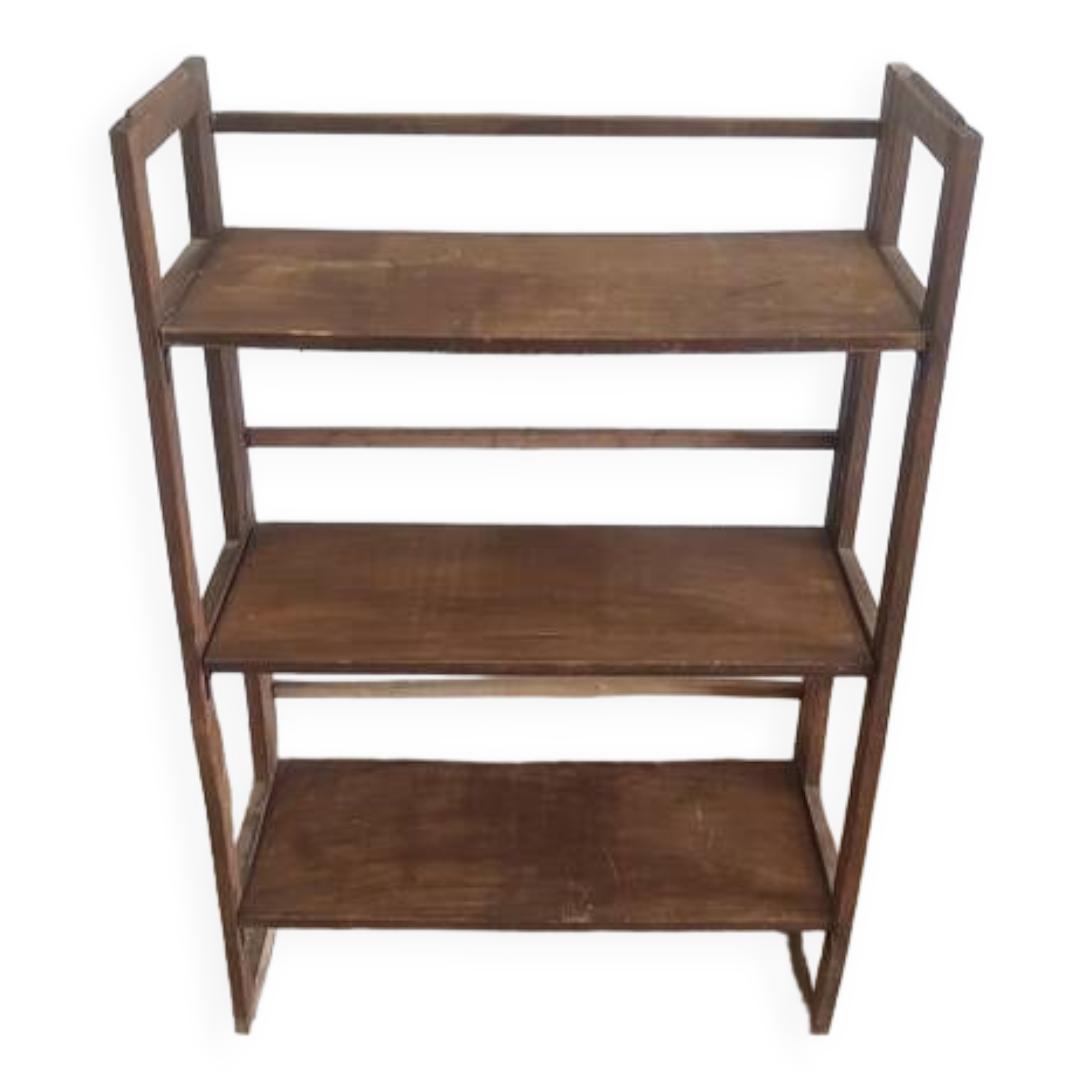 Foldable and stackable wooden shelves