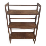 Foldable and stackable wooden shelves