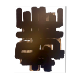 Pierre Soulages, poster representing lithograph #3, Soulages Museum Edition of Rodez, circa 2020