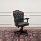 Classic English Chesterfield Desk Chair Green